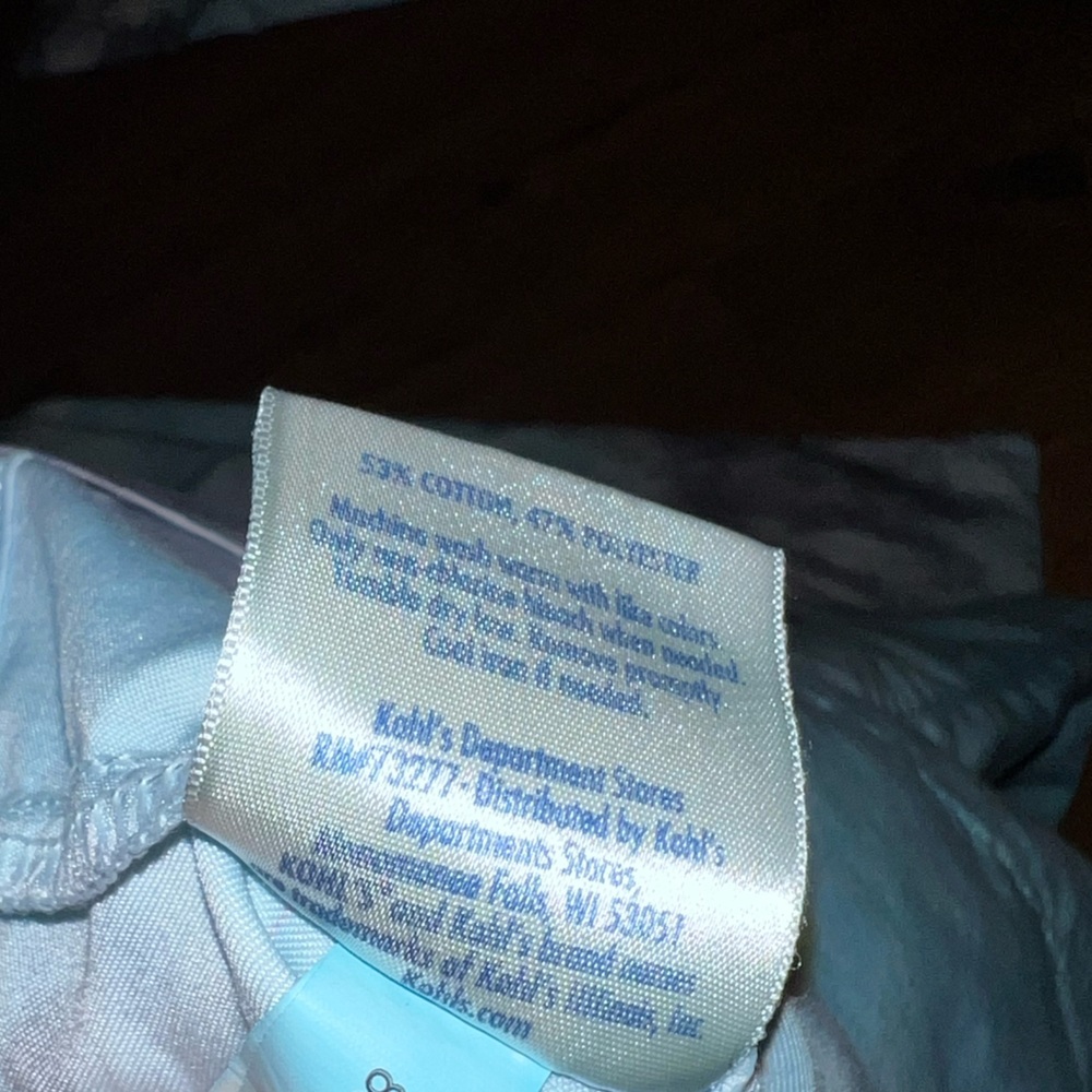 Croft & Barrow King Size Blue & Gray Tie-Dye Cotton Pillowcases - Picture 8 of 8